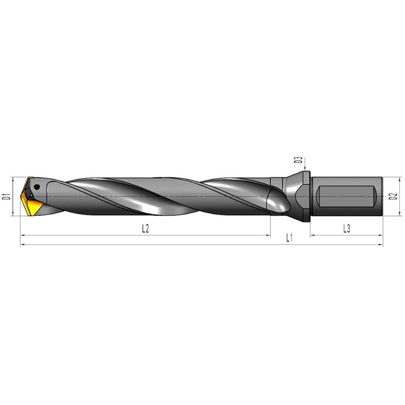 Solid hårdmetal bor